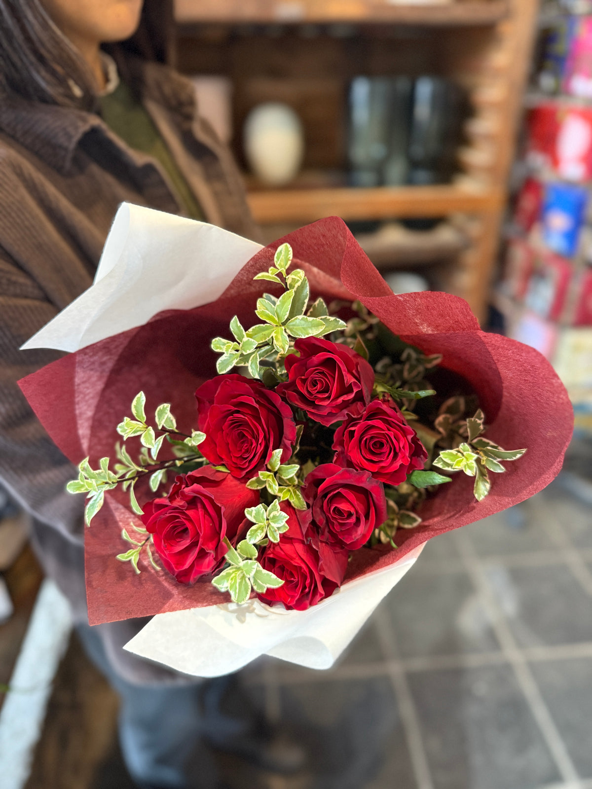 Half Dozen Red Roses