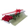 red roses in a gift box